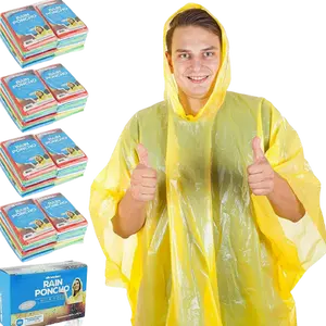 Disposable Waterproof Rain Ponchos for Adults Teens - Bulk Pack for Women Men Emergency Raincoat Big Groups Theme Parks Camping Outdoors