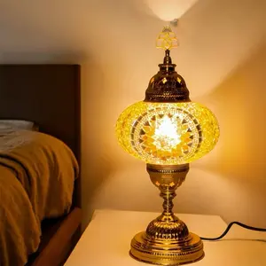 Gold Nickel Plated Mosaic Lamp