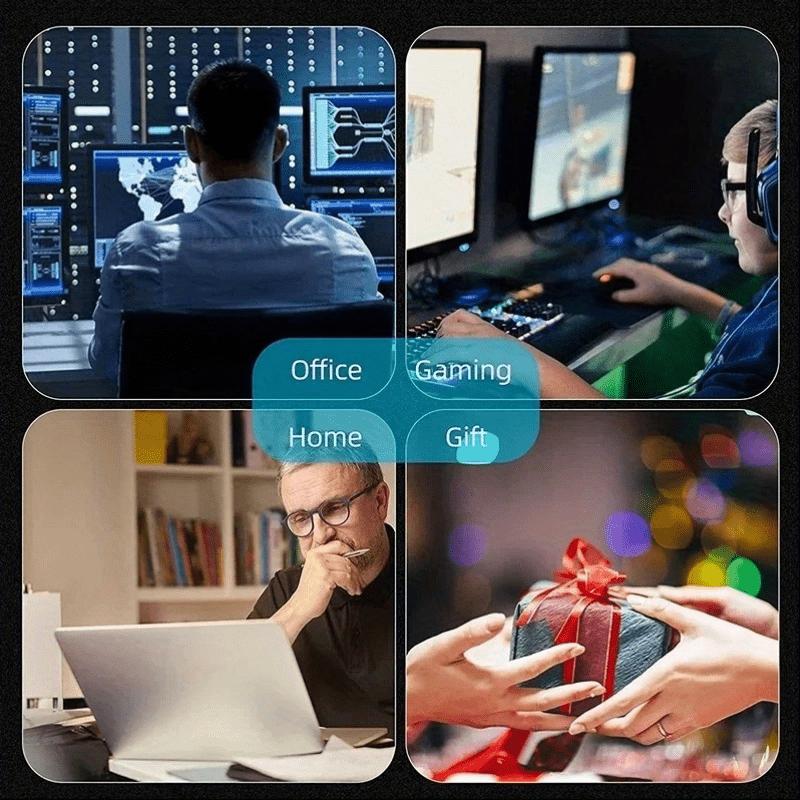 1pc Cute Scottish Highland Cow Desk with Scottish Terrier & Cow Patterns - Non-Slip Rubber Base Gaming & Office Mouse Pad Suitable for PC, Laptop, Computer, Desk - Adorable Scottish Cow Design