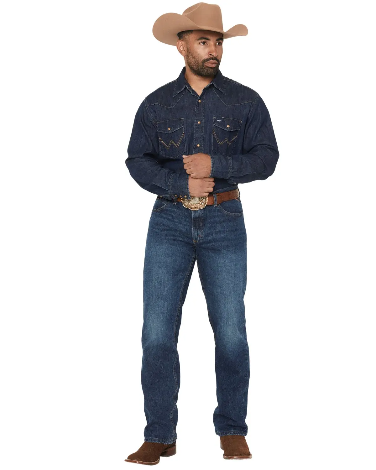 Wrangler Men's X Cody Johnson Men'S 02Mwx Moonlight Dark Wash Bootcut - 112369164