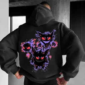 Demon Slayder Hoodie, Gengar Sweatshirt For Mens Fashion Hoodies Pullover Athletic Daily Hoody Hooded Gift Classic Cotton