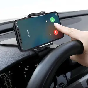 1PC Universal Car Phone Holder, Dashboard Mount Non Slip Navigation Bracket, Rotatable HUD Card Clip for iPhone Android, Easy Installation Car Accessories, Gift for Birthday Family Friends