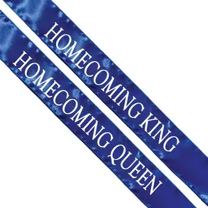 Satin Sash Sets,  & , 72 Inch x 3 Inch - 2 count, Homecoming Court & Royalty Sashes
