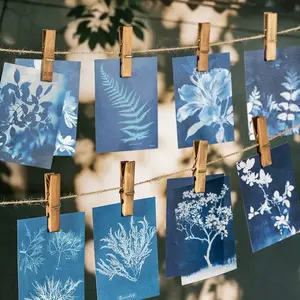 20 Sheets/pack Meilan Flower Shadow Series Dual Material Paper Hand Account Sticker DIY Phone Case Frame Diary Desk Calendar Water Cup Notebook Decal Sticker