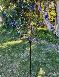 Bead tree stake garden art Bead tree stake garden art