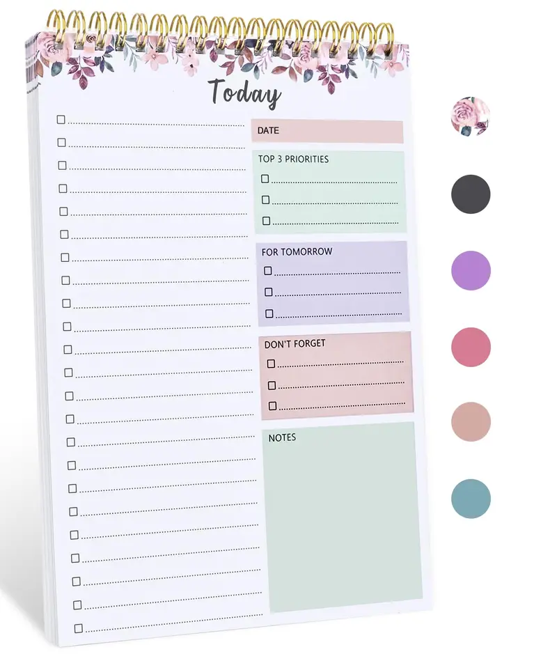 To Do List Notepad - To Do List Notebook for Work with 52 Sheets, Undated Daily Planner Perfect for Enhanced Productivity and Goal Achievement