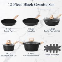 New-12 pcs/4 protecter black