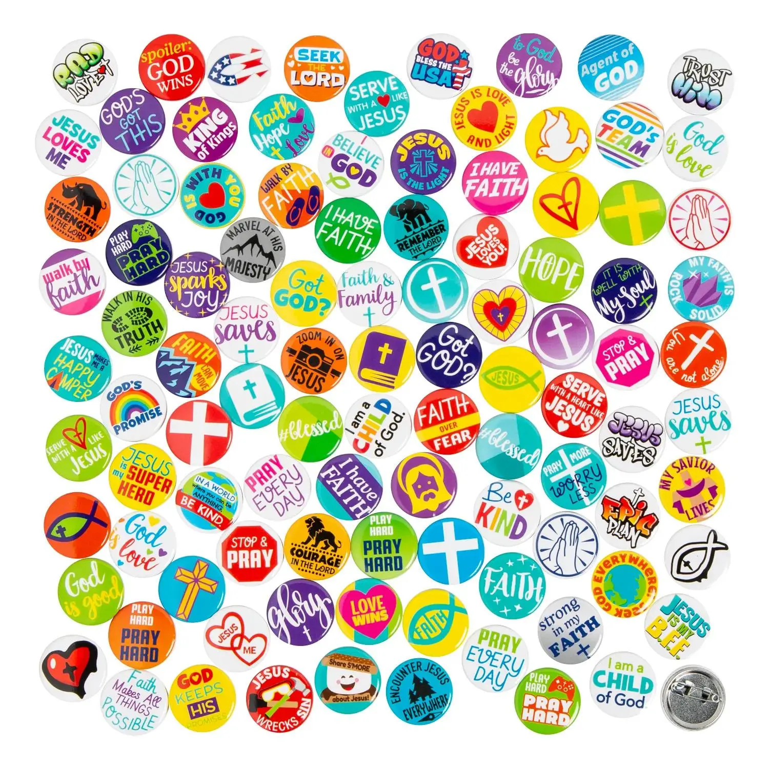 Bulk 200 Pc. Religious Mini Button Assortment