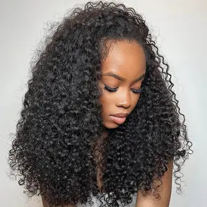 【20"only $89.99】Amanda Half Wig Afro Kinky Curly Glueless Wigs Human Hair Half Wig With Drawstring Beginner Friendly Wear & Go No Glue Need Coily Curl Flip Over Wig Amandahair #TikTokShopBlackFriday