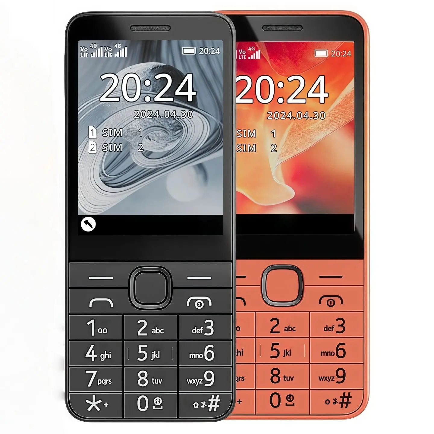4G Keypad Cell Phone - Straight Bar Non-Smart Durable Device for ...