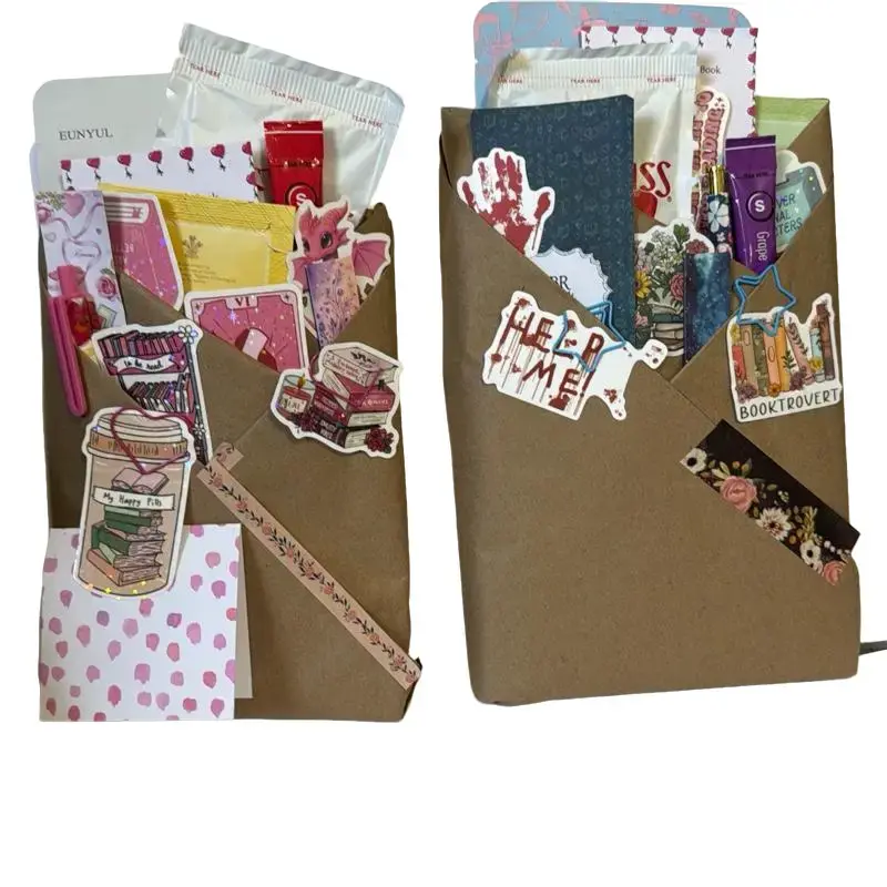 Imperfect Blind Date with a Book- Mystery Book, Bookmarks, Stickers, Face Mask, Beverages, pen and highlight