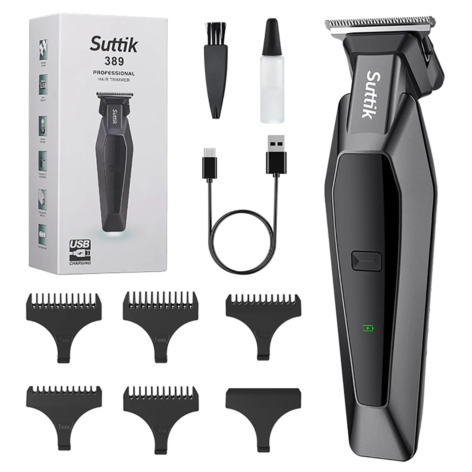Cordless Hair Trimmer For Men - Rechargeable Barber Clipper : Get The Perfect Cut With The Hair Clipper