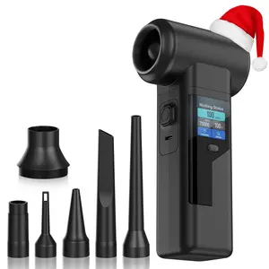 Instant Dust Removal – Electric Air Duster 130000 RPM, 40 mm Motor, 8000 mAh Battery & 30 W Fast Charge, TFT Screen, 300-Speed Control, Rechargeable Compressed Air Blower for PC & Electronics