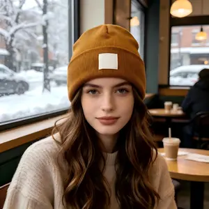 Winter Sports Warm Fleece Outdoor Hat, Ideal for Snowy Days - Pair with Hot Coffee for Cozy Comfort