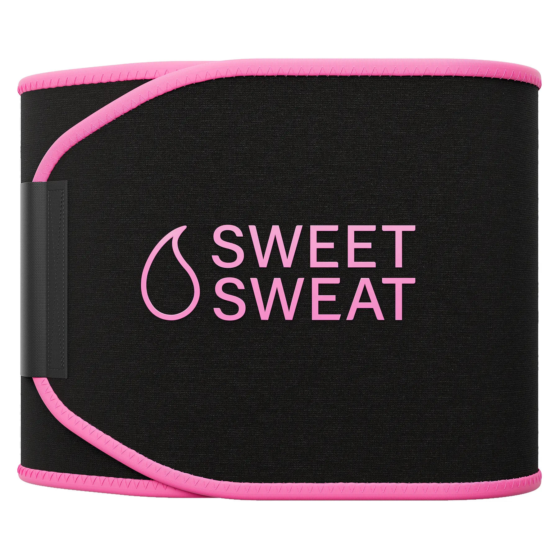 Sweet Sweat Ab Trainer for Women and Men - Sweat Band Waist Trainer Belt for High Intensity Training and Gym Workouts, 5 Adjustable Sizes - Black/Pink Sweet Sweat Ab Trainer for Women and Men - Sweat Band Waist Trainer Belt for High Intensity Training and Gym Workouts, 5 Adjustable Sizes - Black/Pink