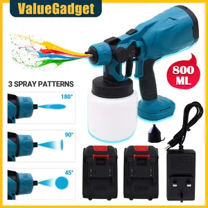 High Pressure Cordless Paint Sprayer Electric Airless with 2 Batteries 21V Cordless Paint Sprayer Perfect for spraying tables, chairs, fences, cars
