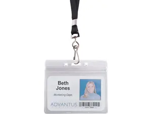 Advantus ID Holder/Lanyard Combo Pack