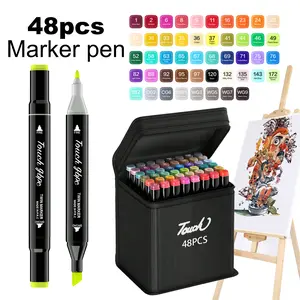 48 Dual-Tip Markers Set – Professional Art Markers with Vibrant Colors