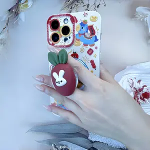 Adjustable cartoon carrot cute magnetic phone holder