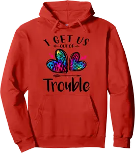 I Get Us out of Trouble Leopard Tie Dye Hearts Bestie couple Pullover Hoodie - Anarosavill Shop 67B0F9JMX71H