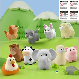 10-Piece Kids Toy Set, Joyful Farm Animal Toys, Montessori Stacking & Sorting Game, Toddler Educational Sensory Travel Toy, Unisex Gift, Multi Activity Playset