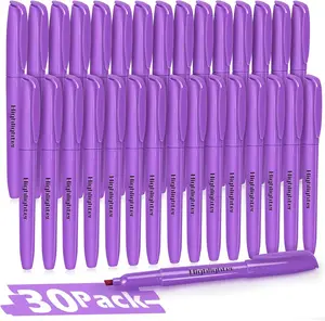 Highlighters, 30 Packs Purple Highlighter Bright Colors Bulk, Chisel Tip Dry-Quickly No Bleed Highlighter Markers for Adults , Office Classroom  Have, School Supplies for Teachers