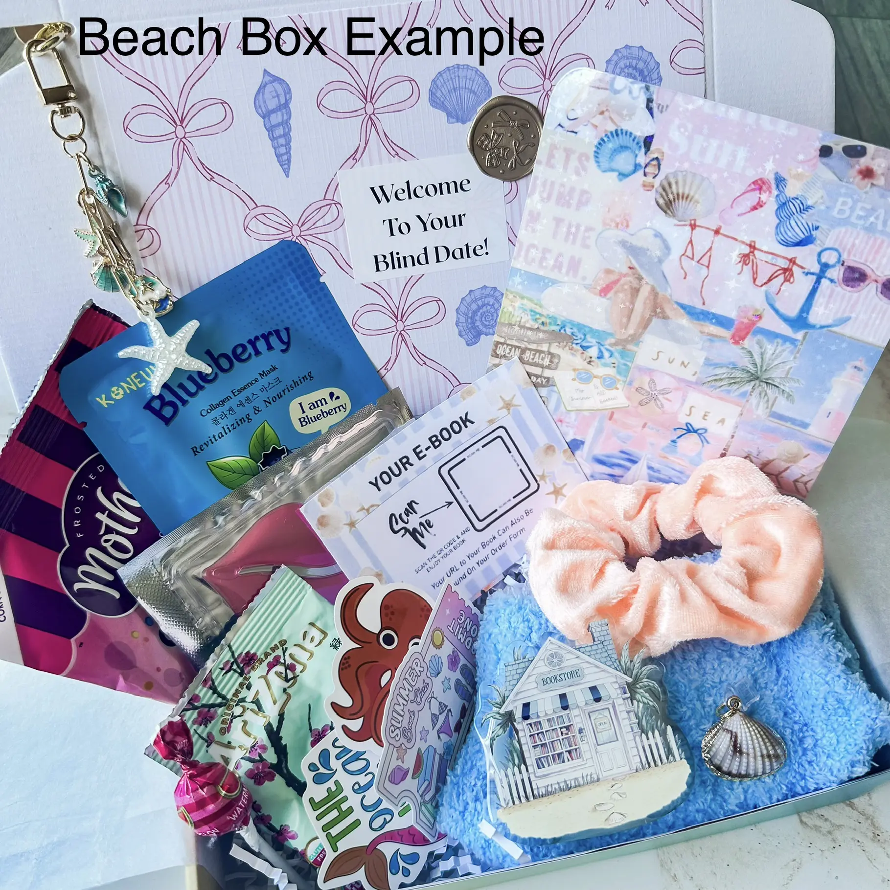 Limited Edition Themed Ultimate Cozy Kit: Blind Date with a book & Accessories! Blind date with Kindle, Book Box, E-reader accessories, #booktok, Card stock Inserts