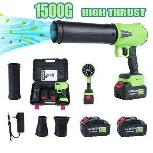 1500G Brushless Cordless Leaf Blower, Dual 48V 3.0Ah Batteries, Extended Nozzle Turbo Jet Fan, Adjustable Speed, Handheld Air Duster for Car Cleaning, Patio Dust Blowing, Garage Maintenance, Gift for Christmas, New Year