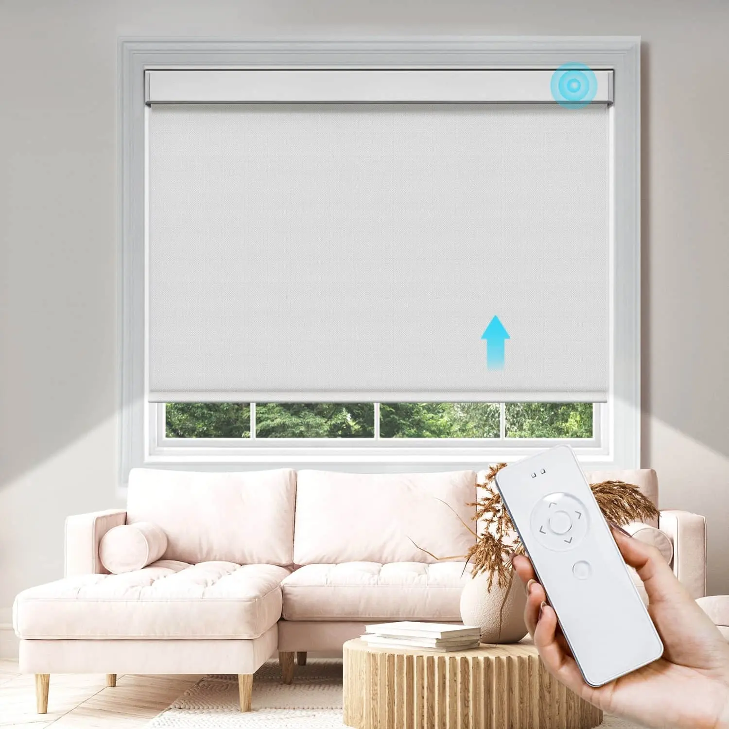 Motorized Roller Shades (Blackout)