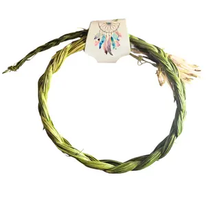 Sweetgrass Braided 24” Sweet Grass for Smudging –Organic Natural Sweet Grass Braid for Cleansing, Smudging