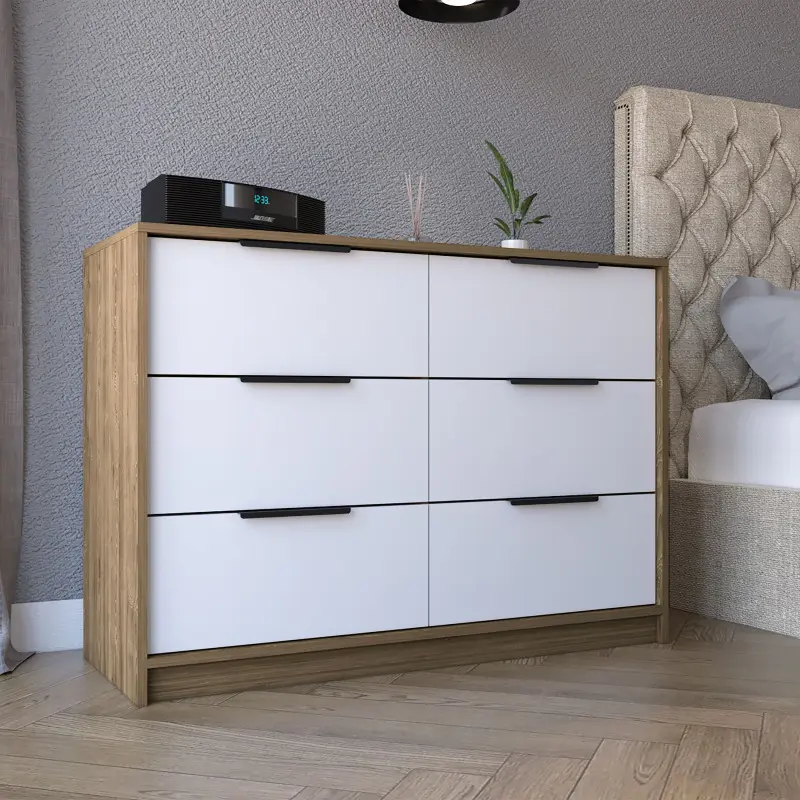 Kaia 4 Drawers Dresser Superior Top -Pine White