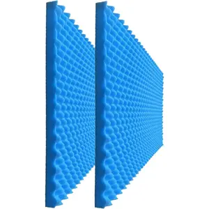 2 Pack 48" x 24" x 2" High-Density Acoustic Panels Quick-Install Soundproof Wall Panels for  Studios, Interview Rooms, Recording Studios (Blue)