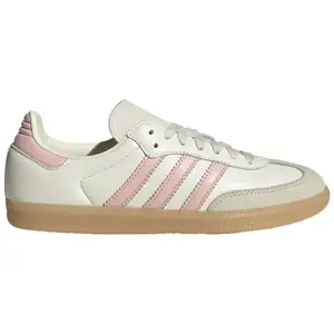 Adidas Originals Women's Off White/Pink Samba OG Sneakers, IH9059