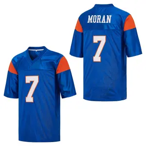 Man #7 - Moran, wearing an orange football jersey