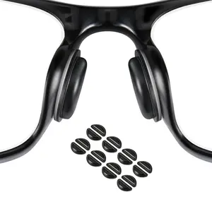 2-4-8 Pairs Silicone Eyeglass Nose Pads Compatible with Ray-Ban Meta Smart Glasses Wayfarer Headliner Skyler, Anti-Slip Self-Adhesive Nose Cushion Accessories, Comfort Replacement Nose Grips