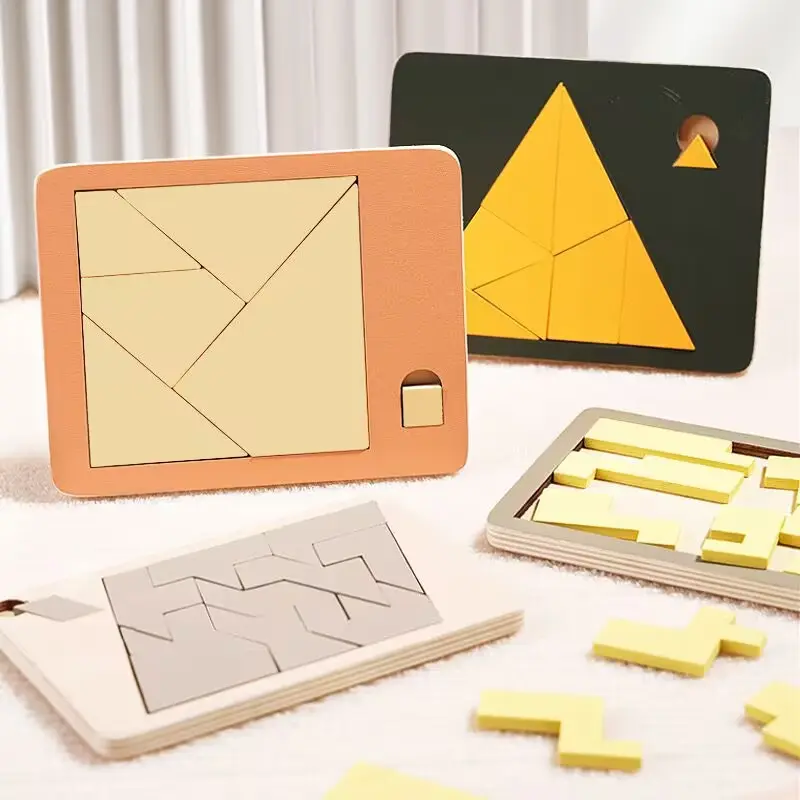 "Create Something from Nothing" Puzzle - A children's educational toy with ten levels of difficulty, challenging the impossible - wooden puzzle.