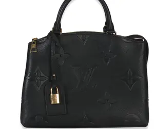 Pre-owned Louis Vuitton Leather Shoulder Bags Black Monogram Empreinte Giant Grand Palais