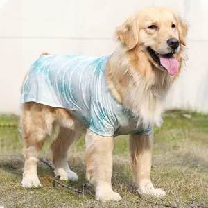 SoPets Breathable Mesh Dog Shirt for Hot Weather Large Medium Dog Breeds Cooling Vest for Golden Retriever German Shepherd Outdoor Summer Activity