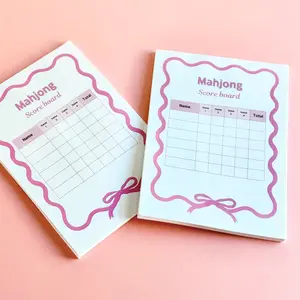 Mahjong score note pad