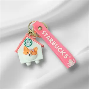 Stylish Purse Keychain Accessories Starbucks Dog House