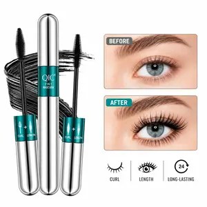 2-in-1 Waterproof No-Clump All-Day Wear Lash Mascara, Party Gift Eye Makeup Essential for Festive Occasions