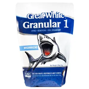 212 MAIN Organic Great White Granular Mycorrhizal Fertilizer - 12.2 lbs, OMRI Listed, for Plant Soil Enhancement