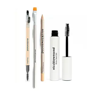 Niccktownsend Everyday Brow Set - Waterproof Definition with EveryBrow & Just Everything Pencils - Universal Shade - Coconut & Castor Oils Enriched - Effortless Application & Nourishing Gel