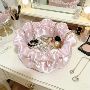Petals Bow Decorative Storage Box, Luxury Desktop Organizer, Jewelry Bowl, Girl's Heart Gift, Mother's Day, Halloween, Easter