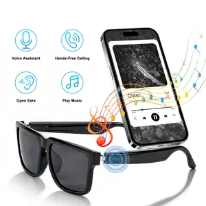 Smart Glasses for Men & Women,Bluetooth Glasses with Blue Light /Polarized Sunglass Lens,Music & Hands-Free Calling,UV & Blue Light Protection,Touch & Voice Assistant