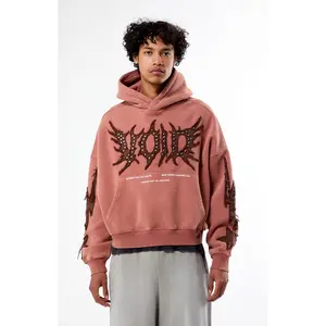 Pacsun Men's Void Raw Applique Cropped Hoodie
