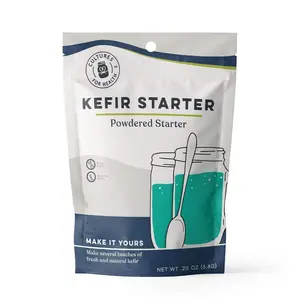 Premium Kefir Starter Powder – 4-Pack Versatile Milk & Water Culture, Grain-Free Probiotic Blend