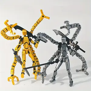 Assembly Completed 5.2in T13 Figure 3D Printed Multi-Jointed Movable Titan 13 Lucky Dummy Nova Robot  Figure Gifts