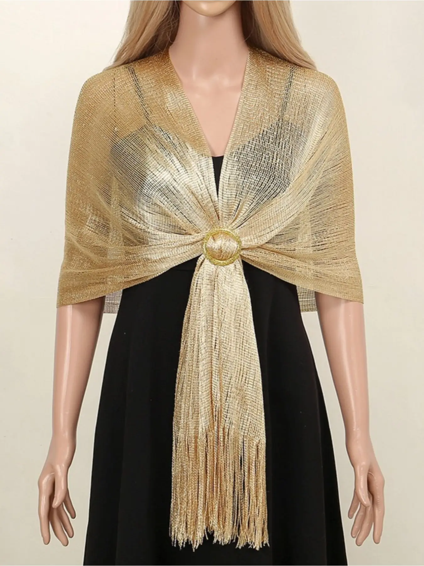 slim fit dress slacks Gold Dust Silk Chiffon Hijab main image 1