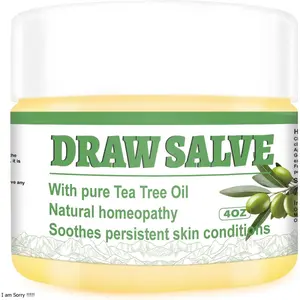 Draw Salve Tea Tree Manuka Honey Cream Boils Ease, Cyst Removal Ointment, for Ingrown Hair, Chigger, Carbuncle, Pilonidal, Bug, Mosquito, Spider Bites, Bee Sting, Soothe Itching